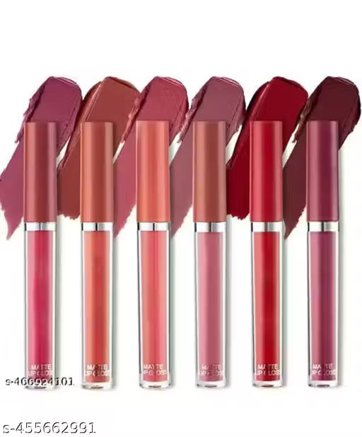 Sajuma Beauty new velvet long lasting waterproof non transfer liquid matte lipstick set of 6