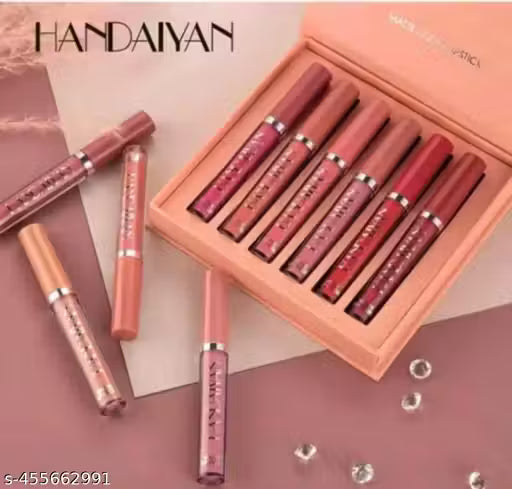 Sajuma Beauty new velvet long lasting waterproof non transfer liquid matte lipstick set of 6